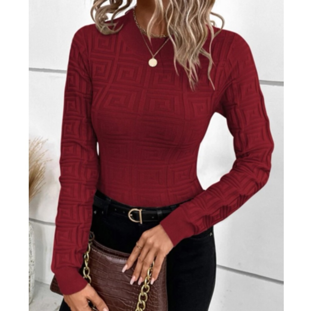 Luxe textured sweater top - Picture 6 of 6